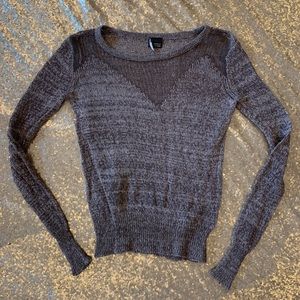 Sparkle & Fade Drop-Stitch Pullover Sweater